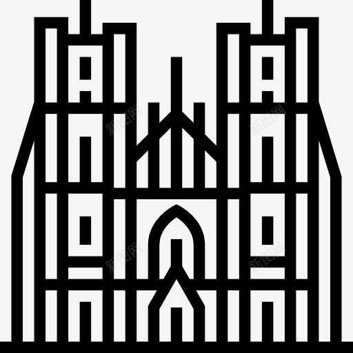 大教堂的圣米迦勒图标png_新图网 https://ixintu.com 古迹 圣米迦勒大教堂 地标建筑