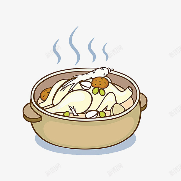 锅里的烤鸭png免抠素材_新图网 https://ixintu.com PNG素材 手绘 烤鸭 美食