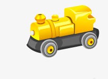 黄色玩具车素材