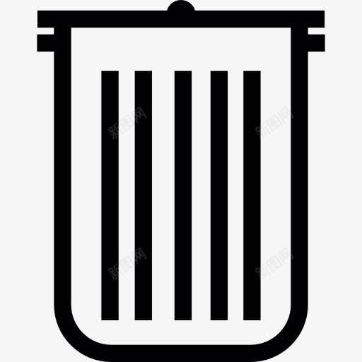 GarbageBin图标png_新图网 https://ixintu.com 回收站 垃圾桶 工具