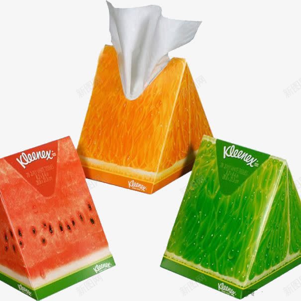水果形状的纸巾盒png免抠素材_新图网 https://ixintu.com 产品实物 创意设计 水果形状 纸巾盒