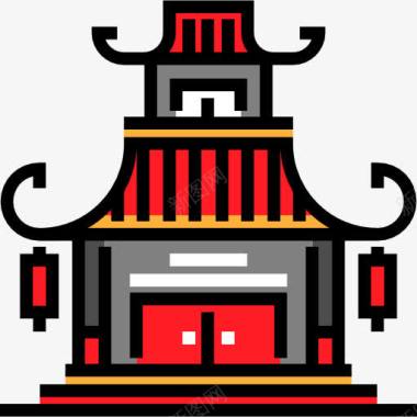 中华寺图标图标