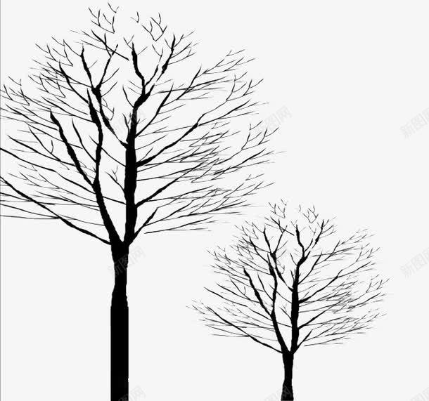 没有叶子的树png免抠素材_新图网 https://ixintu.com 树 背景 艺术 装饰