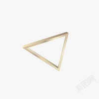 渐变质感三角形立体素材