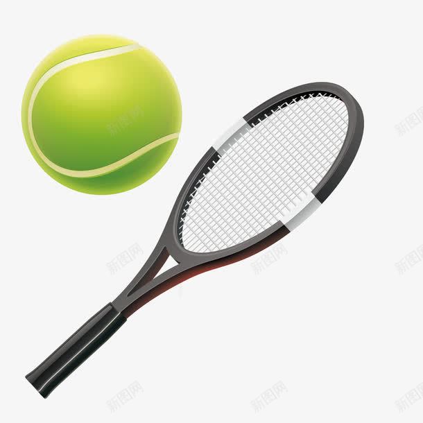 卡通网球png免抠素材_新图网 https://ixintu.com 器材 图案 网球 运动