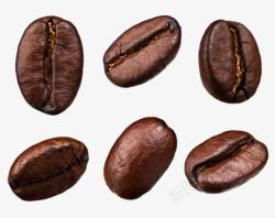 咖啡粒一粒粒的咖啡豆高清图片
