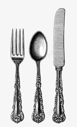 刀叉勺子素材
