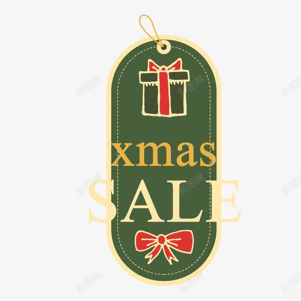 绿色圣诞促销标签png免抠素材_新图网 https://ixintu.com 促销 圣诞 标签 绿色 聖誕 节日