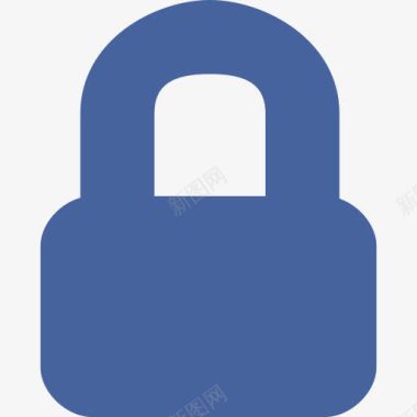 锁定隐私安全脸谱网的SVG图标图标