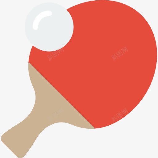 Pingpong图标png_新图网 https://ixintu.com 乒乓球 器材 球拍 运动