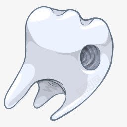 卡通白色牙齿蛀牙png免抠素材_新图网 https://ixintu.com 卡通 牙齿 白色 蛀牙