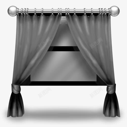 灰色窗帘窗帘curtainsicons图标png_新图网 https://ixintu.com Curtain Curtains Grey 灰色 窗帘