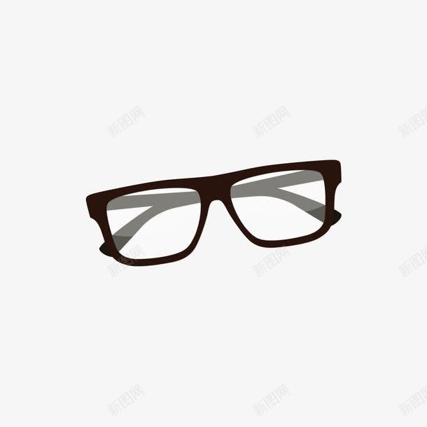 黑色边框眼镜png免抠素材_新图网 https://ixintu.com 日用 眼镜 黑色 黑色边框