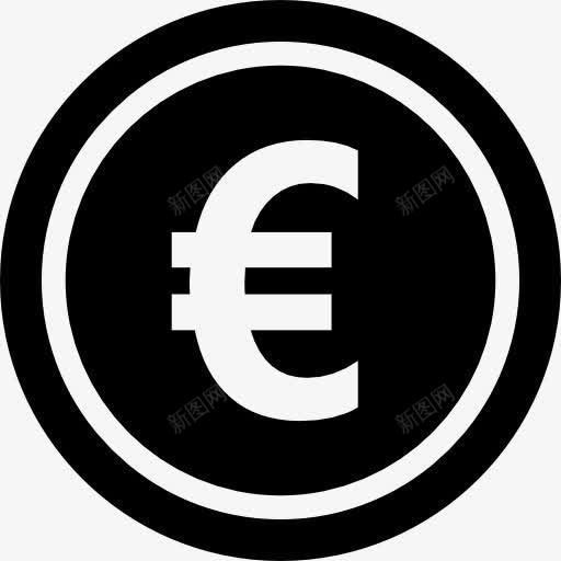 欧元硬币图标png_新图网 https://ixintu.com 商务 基本图标 标志 欧元 硬币 符号 货币 钱 钱字符号