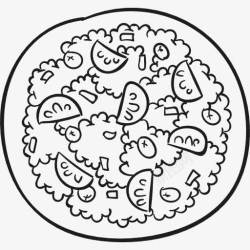 墨西哥酱玉米片板图标高清图片