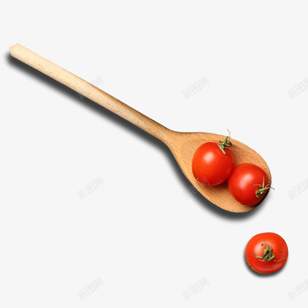 勺子上的西红柿png免抠素材_新图网 https://ixintu.com PNG图形 PNG装饰 勺子 实物 装饰 西红柿