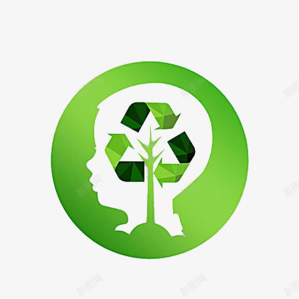绿色的小树png免抠素材_新图网 https://ixintu.com 卡通 可循环 小孩 小树 环保 简笔 绿色的