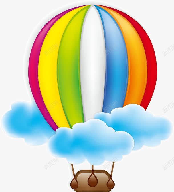 彩色热气球图标png_新图网 https://ixintu.com 图标 彩色 漂浮 热气球