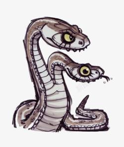 双头蛇PNG矢量图毒蛇高清图片