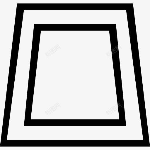 矩形的角度图标png_新图网 https://ixintu.com 地毯 形状 抽象的图标集 矩形 空中飞人 符号 视角