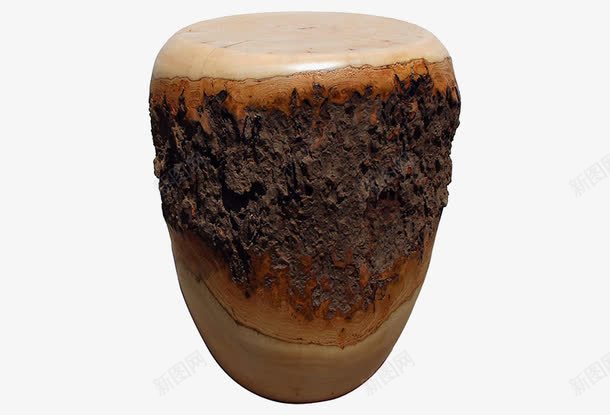 石材凳子png免抠素材_新图网 https://ixintu.com 做旧肌理 咖啡色 大理石 软装素材