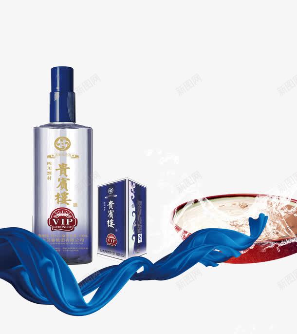 中国风白酒广告png免抠素材_新图网 https://ixintu.com 倒酒 古典 广告设计 彩带 白酒 白酒倒酒