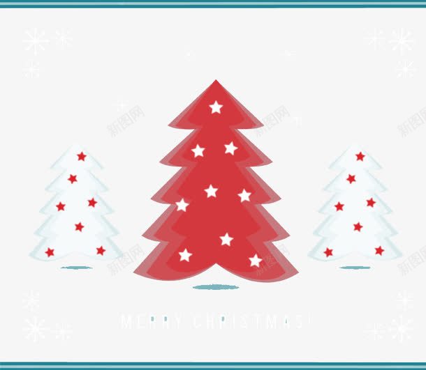 素雅水彩圣诞树背景png免抠素材_新图网 https://ixintu.com 圣诞 圣诞图片 圣诞树 圣诞矢量 圣诞节免费图片 星星 白色 红色