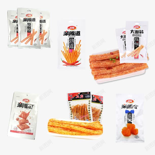 包装食物png免抠素材_新图网 https://ixintu.com 白色 袋装 麻辣食品