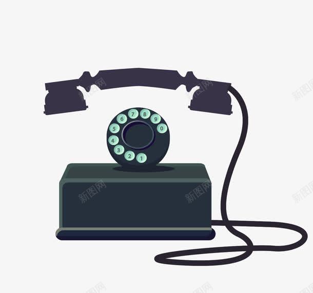 老式灰色拨键电话png免抠素材_新图网 https://ixintu.com 打电话 拨键电话 灰色电话 电话 电话机 老式电话