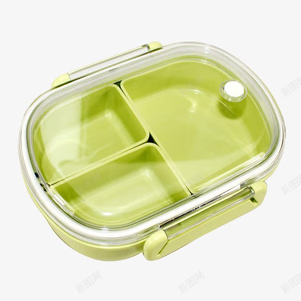 绿色饭盒png免抠素材_新图网 https://ixintu.com 便当盒 保温 绿色 饭盒