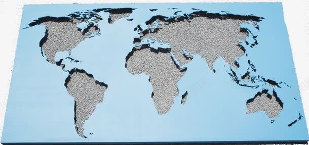 世界地图png免抠素材_新图网 https://ixintu.com 世界地图 世界地图图片 几大洲 板块 蓝色