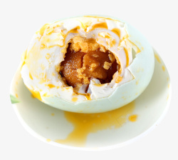 熟蛋剥皮熟鸭蛋咸蛋高清图片