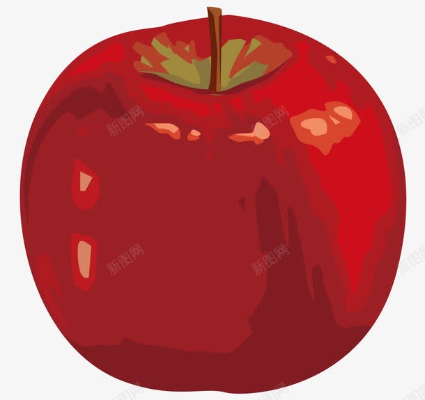 红色的苹果png免抠素材_新图网 https://ixintu.com 手绘苹果 新鲜的水果 水果 水果蔬菜 红色的苹果 苹果