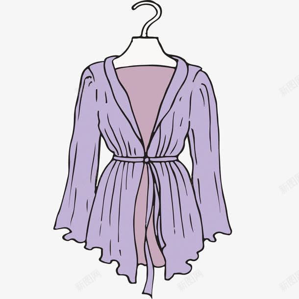 紫色防晒衣png免抠素材_新图网 https://ixintu.com 矢量素材 素材 紫色 防晒衣