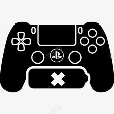 PS4游戏控制没有电池图标图标