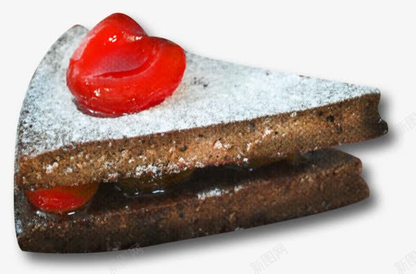 巧克力三角形蛋糕png免抠素材_新图网 https://ixintu.com 卡通 巧克力蛋糕 手绘 水果蛋糕