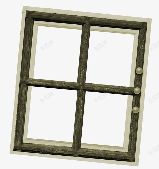 漂亮木质窗户png免抠素材_新图网 https://ixintu.com 木窗 木质窗户 窗户