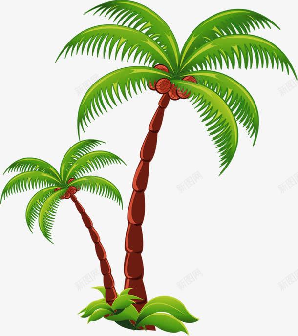 左倾的棕色树干椰子树png免抠素材_新图网 https://ixintu.com 左倾 树干 棕色 椰子树