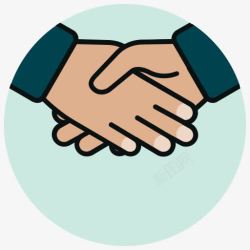 handshake协议业务一言为定金融握手伙伴关图标高清图片