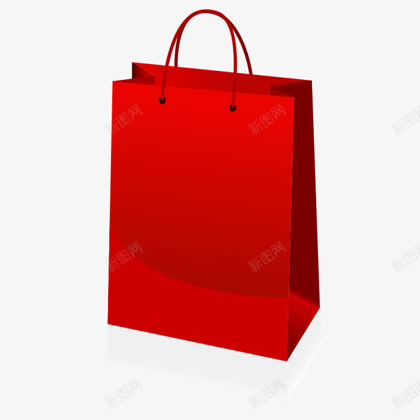 红色手提袋png免抠素材_新图网 https://ixintu.com png图形 png装饰 手提袋 红色 装饰