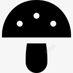 鹅膏菌蘑菇图标高清图片