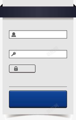 登录框矢量图素材