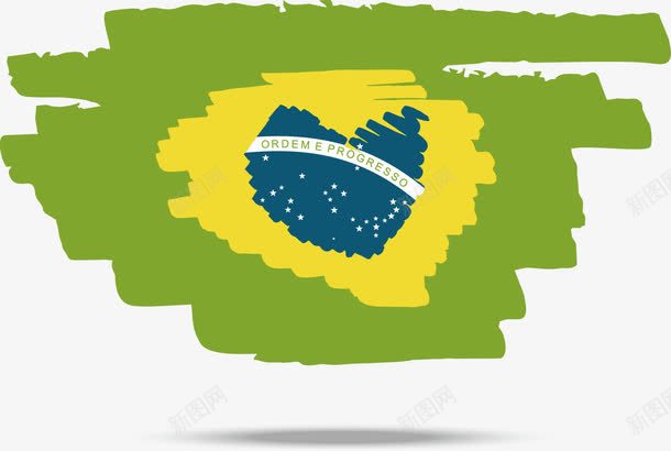 巴西国旗png免抠素材_新图网 https://ixintu.com 2016年运动会 国旗 巴西 装饰元素 里约奥运会