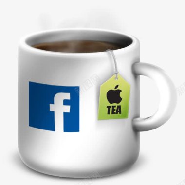 facebook茶杯水杯图标图标