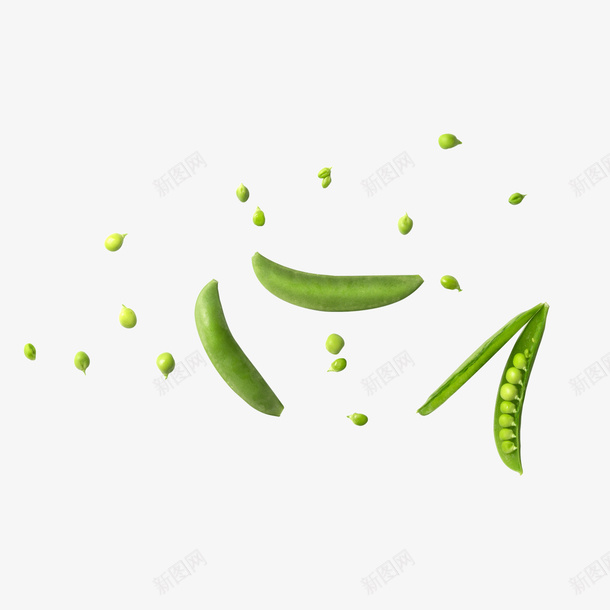 绿色豆子psd免抠素材_新图网 https://ixintu.com 圆形 渐变 立体 纹理 绿色 豆子 质感 食物