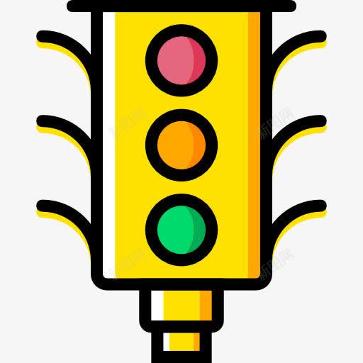 交通灯图标png_新图网 https://ixintu.com 业务 交通 交通灯 信号 停止 停车信号 光 建筑 道路标志