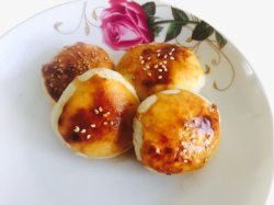 玫瑰花馅料盘装玫瑰花烤饼鲜花饼高清图片