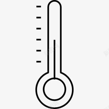 水银温度计测量温度图标图标
