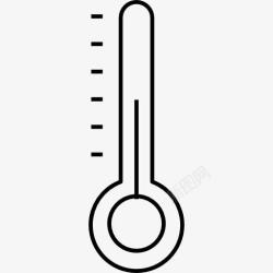 水银温度计测量温度图标图标