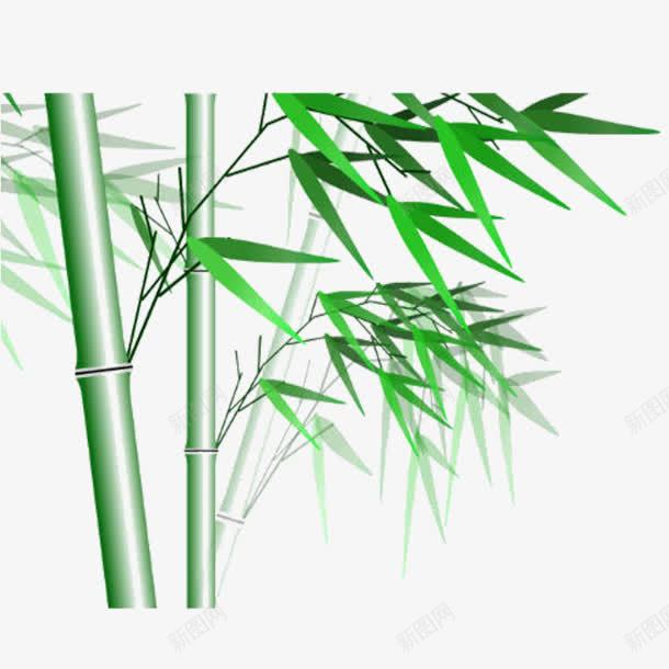 手绘竹叶透明背景png免抠素材_新图网 https://ixintu.com 手绘竹叶 透明背景